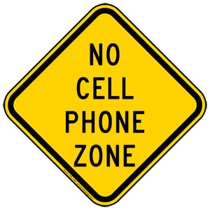 no cell zone